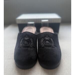Spring Step Flexus Fudge-B Men’s Black Italian Slippers Size 46 US 12.5 NWB